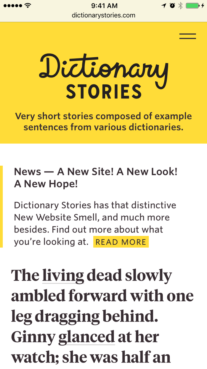 Dictionary Stories website 3
