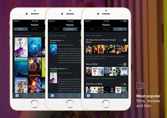 Letterboxd for iPhone 5