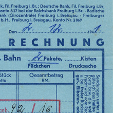 Hch. Wuhrmann invoice, 1941