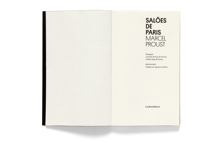 Salões de Paris by Marcel Proust, Carambaia 2