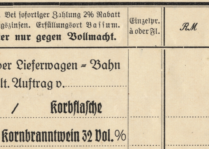 H. Niehaus invoice, 1944 3