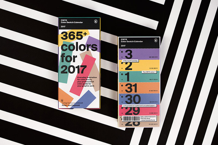 Color Swatch Calendar 2017 2