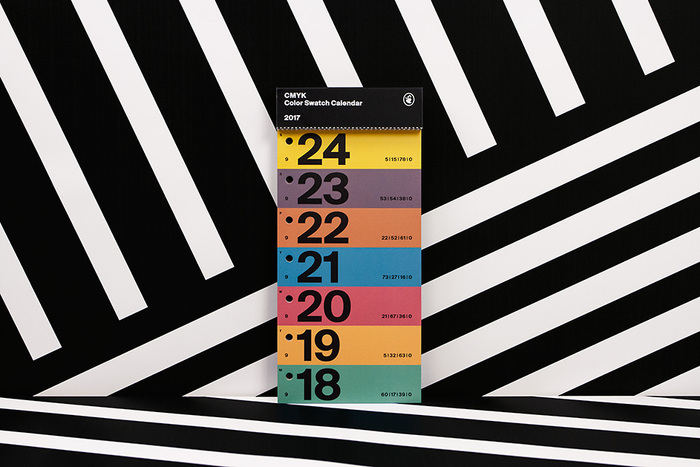 Color Swatch Calendar 2017 9