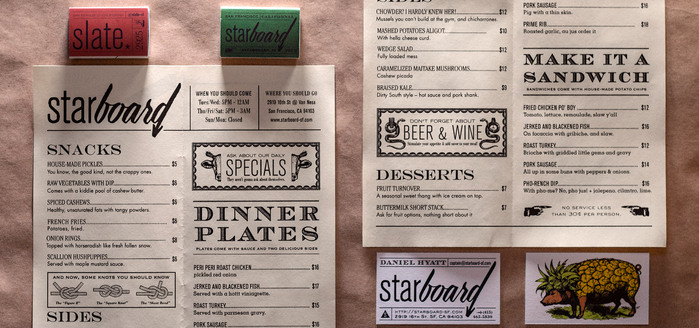 Starboard menu 4