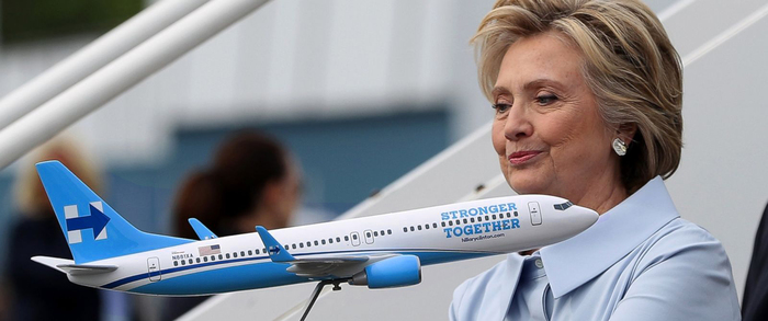 Hillary Clinton campaign plane “Stronger Together” 2