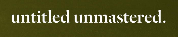 Kendrick Lamar – Untitled Unmastered album art 2