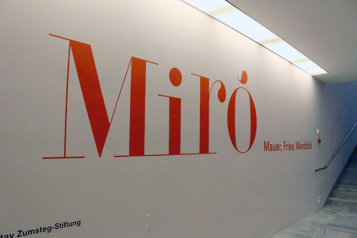 Joan Miró. Wall, Frieze, Mural, Kunsthaus Zürich 1