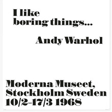 Andy Warhol at the Moderna Museet posters, 1968