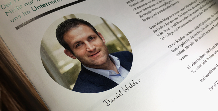 Corporate Design is boss: K Informal jumps in even for Mr. Walder’s signature.