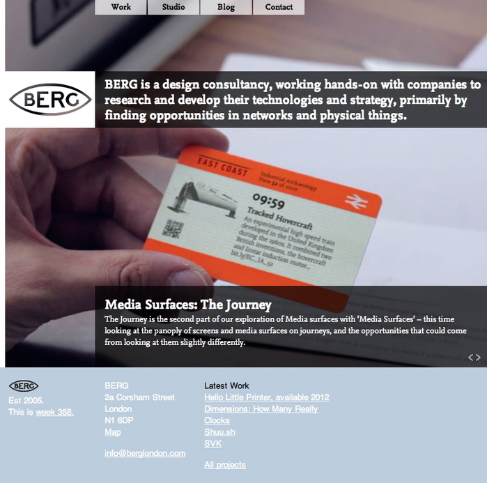 BERG website 1