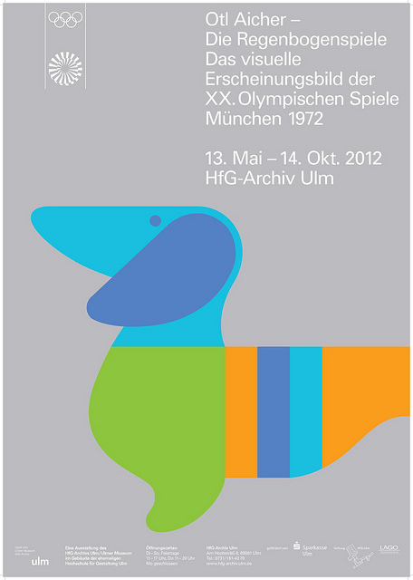 Poster for Exhibition about the Corporate Design Olympic Games Munich