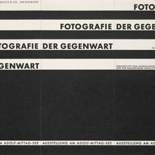 “Fotografie der Gegenwart” leaflet
