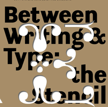 <cite>Between Writing &amp; Type</cite> exhibition