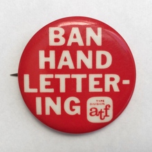 “BAN HAND LETTERING” button