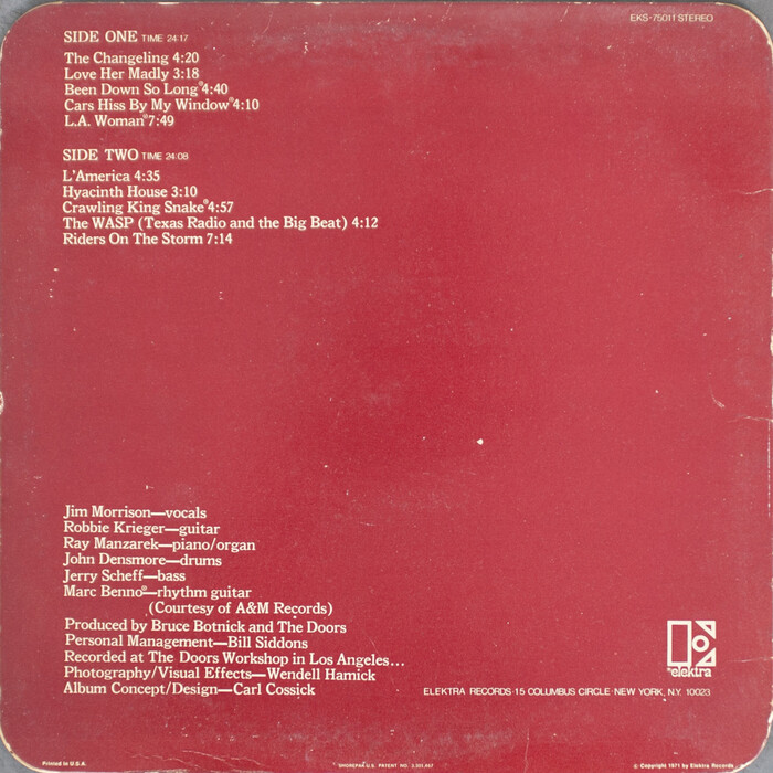 The Doors – L.A. Woman album art 2