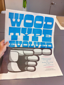 <cite>Wood Type Evolved</cite> broadsheet