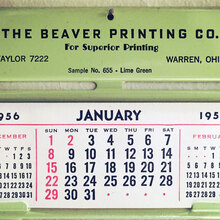 The Beaver Printing Co. 1956 Advertising Calendar