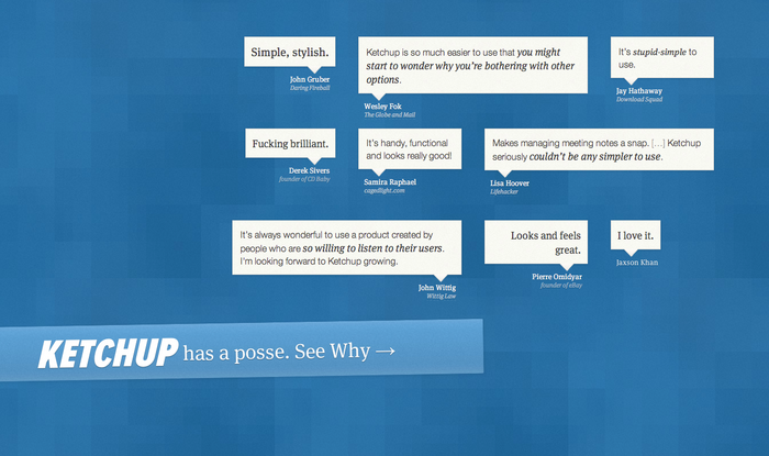 Ketchup web app