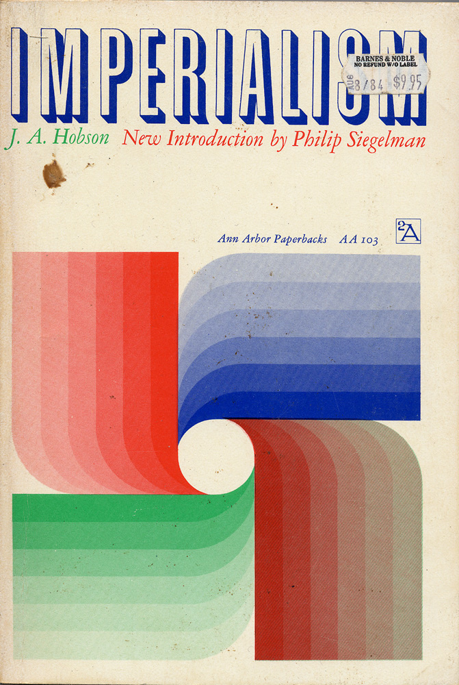 Imperialism, by J. A. Hobson, Ann Arbor Paperbacks edition