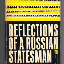 <cite>Reflections of a Russian Statesman</cite>, Ann Arbor Paperbacks edition