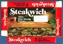 Steakwich packaging