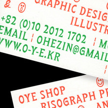 Studio OYE business card