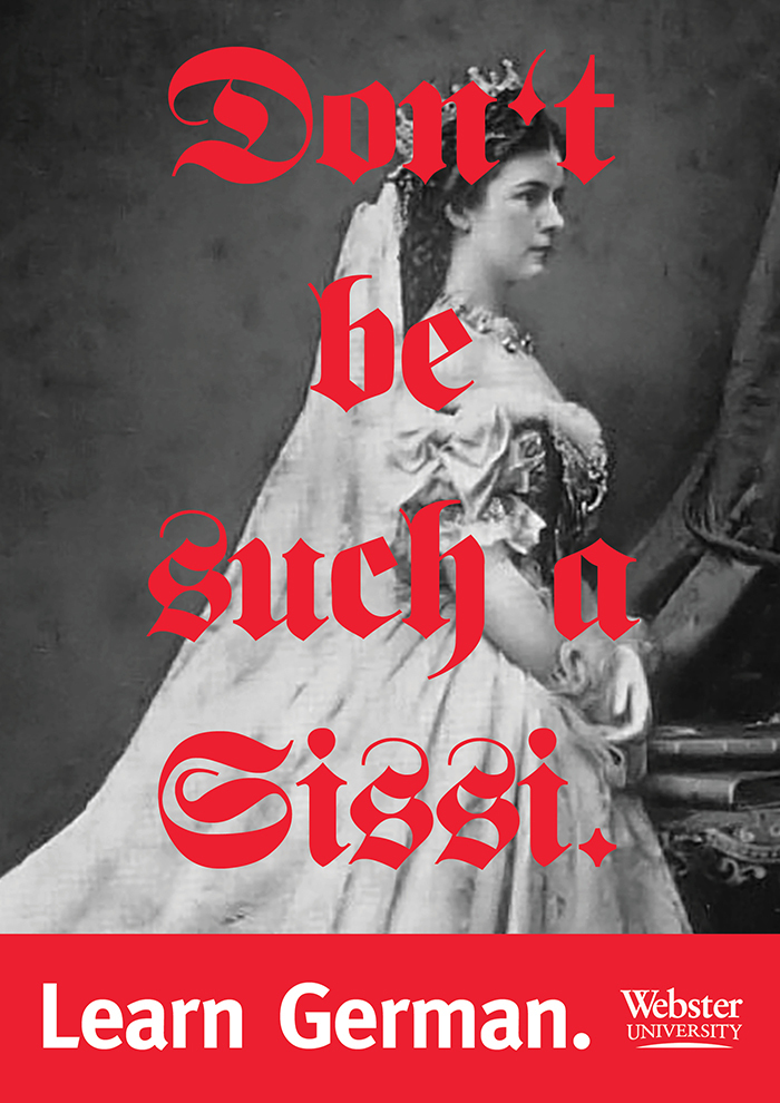 “Learn German” posters, Webster University 3