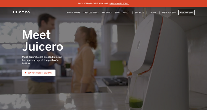 Juicero website 1