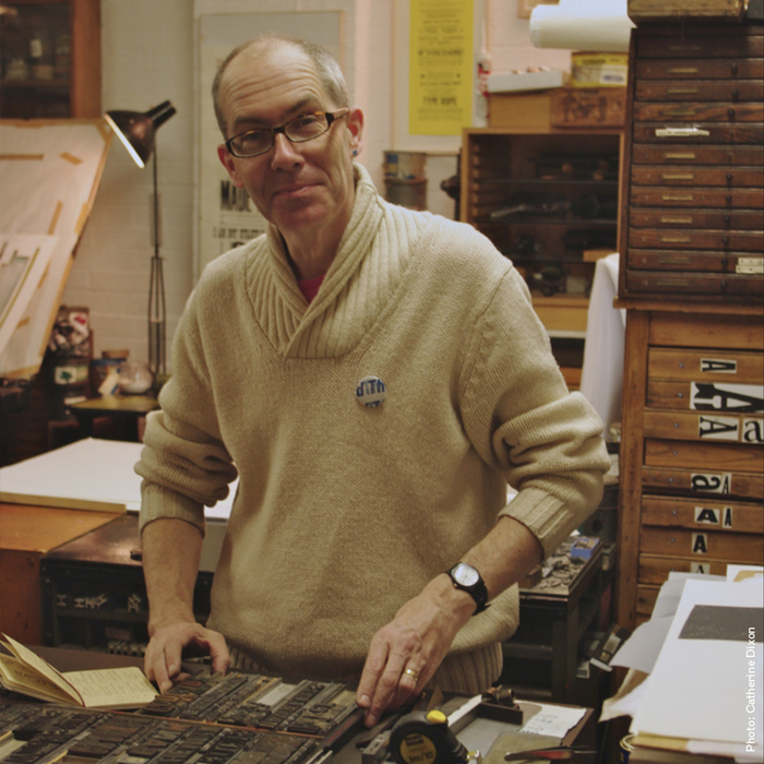 The designer and typesetter, Phil Baines.