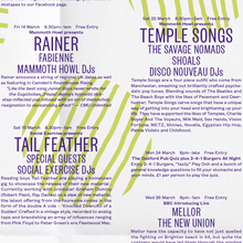 Oakford Social Club, Music & Arts Programme