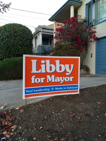 “Libby for Mayor” lawn sign (2014)