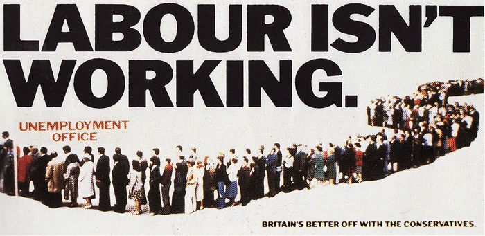 “Labour Isn’t Working”, UK Conservative Party poster, 1978 1