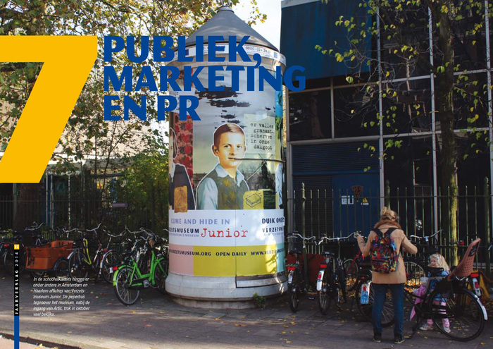 Interior page of 2014 annual report showcasing the museum’s outdoor advertising.