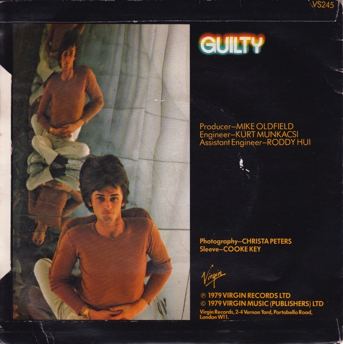 Mike Oldfield – “Guilty” single cover 2