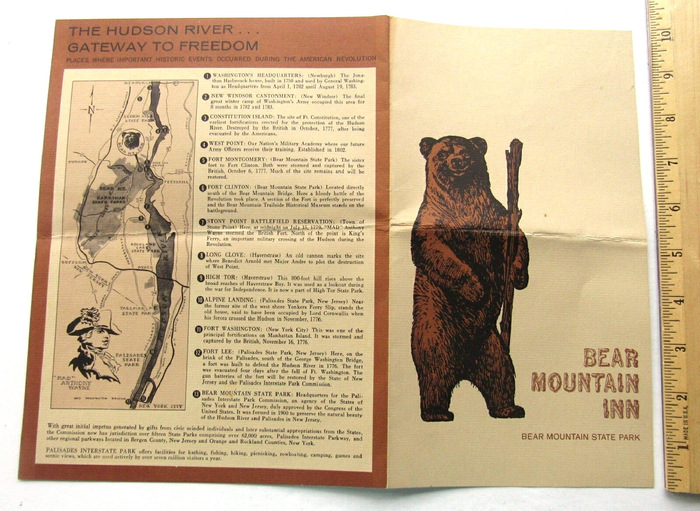 Bear Mountain Inn menus 1