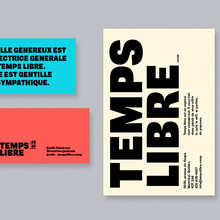 Temps Libre identity and website