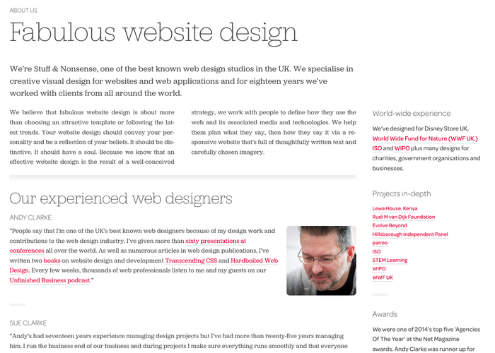 Headlines are rendered in the elegant ExtraLight weight of Jubilat, while body text is set in the more robust Regular. The sans serif Omnes is specified for subheads and complementary information in the sidebar.