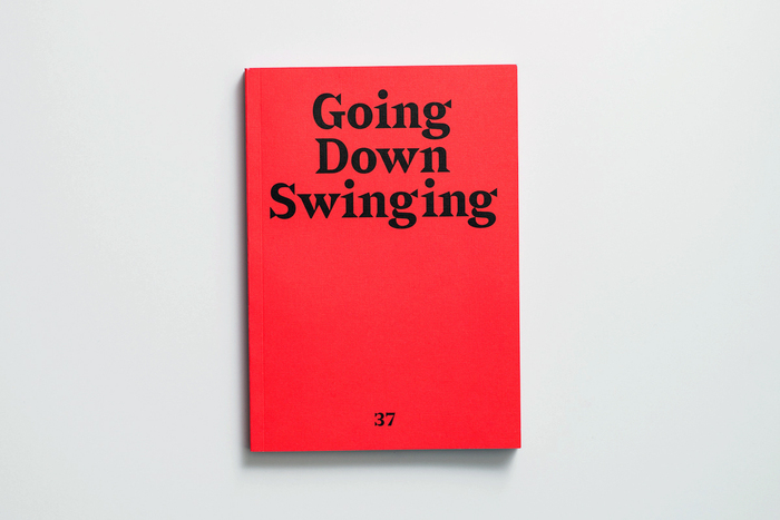 Going Down Swinging magazine, issue 37 1