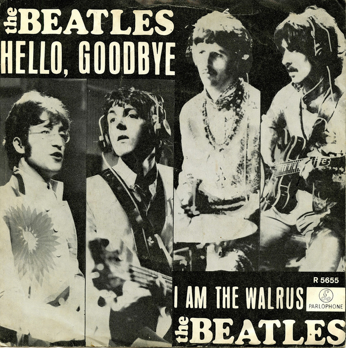The Beatles – “Hello, Goodbye” / “I Am The Walrus” Dutch single cover 1