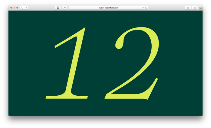 12 Essentials 1