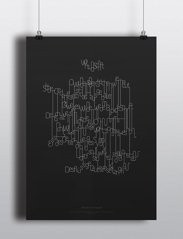 “Wort und Schrift” visual poem 1