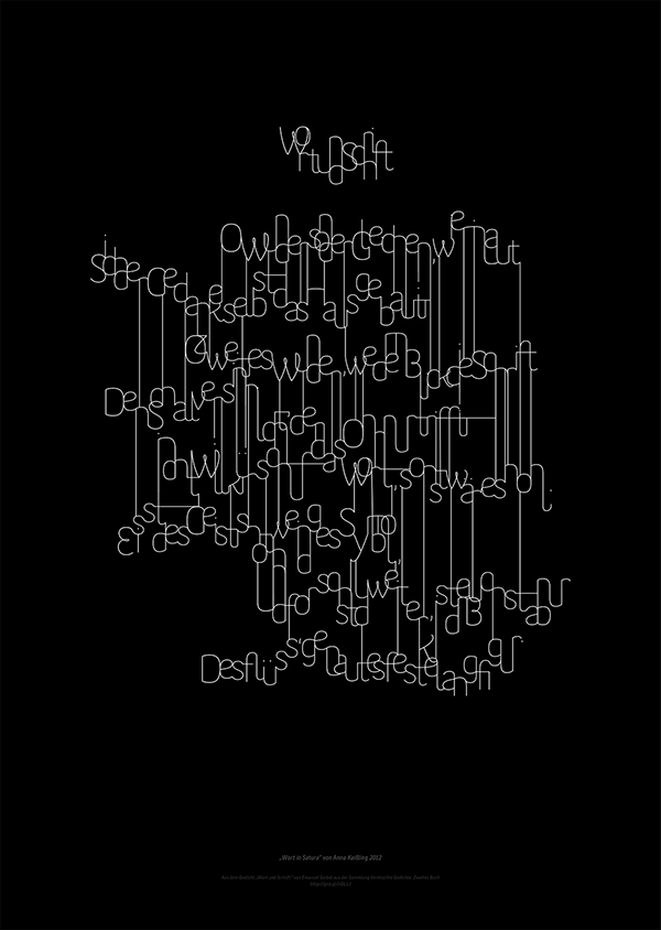 “Wort und Schrift” visual poem 2