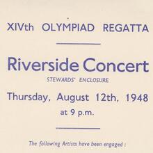 1948 Olympics Regatta Riverside Concert, Henley On Thames