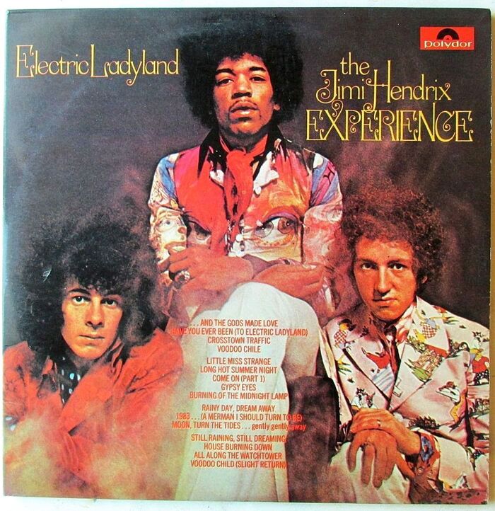 The Jimi Hendrix Experience  – Electric Ladyland (Polydor) album art 1