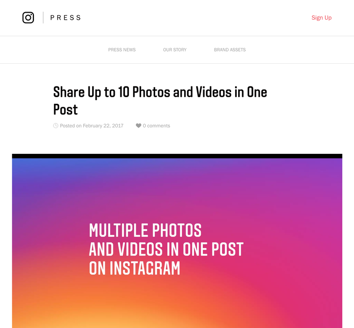 Instagram corporate identity and Stories feature 2