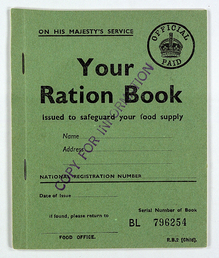 World War II British Ration Book