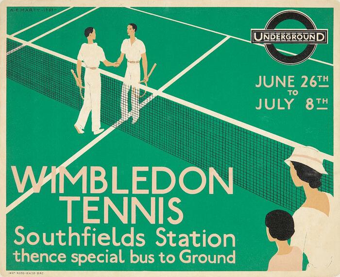 London Underground poster: Wimbledon Tennis