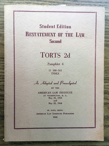 <cite>Restatement of the Law</cite>