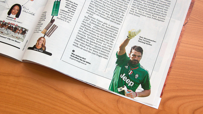 Various impressions of the magazine’s new appearance.