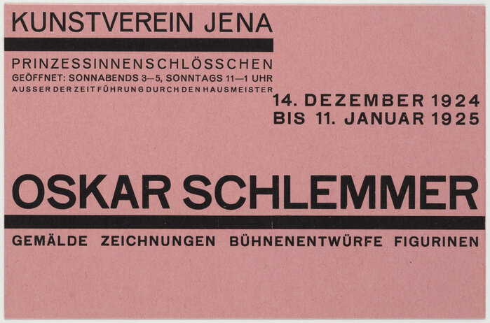 1924: Oskar Schlemmer